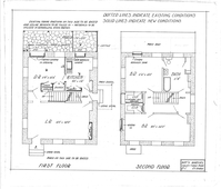Supt's Quarters, Valley Forge Park: First & Second Floor Plans