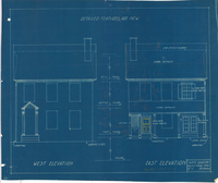 Supt's Quarters, Valley Forge Park: West/East Elevation