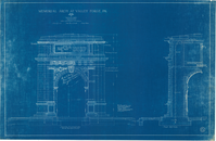 Memorial Arch at Valley Forge: Sheet 6, South Elevation