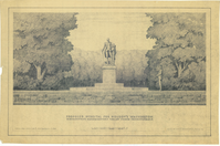 Proposed Pedestal for Houdon's Washington, Washington Headquarters, Valley Forge, PA
