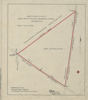 Map of a Tract of Land in Upper Merion Township, Montgomery County, Pennsylvania McMenamin Tract
