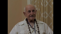 Hofvendahl, Russell_WAPA-246_WAPA 4170_OralHist_Video.mp4. Lieutenant Russel L. Hofvendahl was born in San Francisco on December 5th, 1921. The father of four, grandfather of thirteen, and great-grandfather of fifteen attended San Jose State University as a police major and it was there that he heard about the bombing of Pearl Harbor. After graduating from college in 1942, Hofvendahl signed up for the Marine Officer Candidates Class in Quantico, Virginia, and ten weeks later graduated a commissioned 2nd Lieutenant in the United States Marine Corps. His experience in basic training drove Hofvendahl to spend another ten weeks in the Reserve Officer’s Class (ROC) and three months at the Marine’s artillery school. He left Quantico a Skilled Artillery Officer, 2nd Lieutenant, and went to San Diego to await his orders from the Fleet Marine Force, Pacific. He shipped out with the 2nd Marine Division on the ‘USS Copahee’ to Noumea, Caledonia, one week before his first wedding anniversary. 
