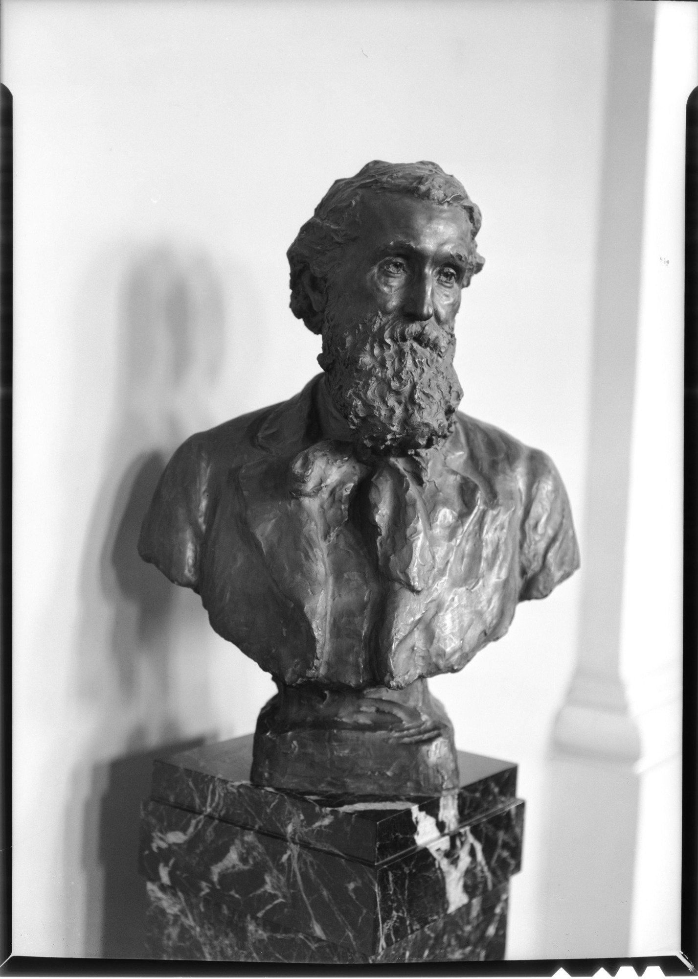 John Muir Bust by Pietro. In Biology Bldg. U. of Wisconsin