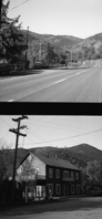 Old building road scene.
