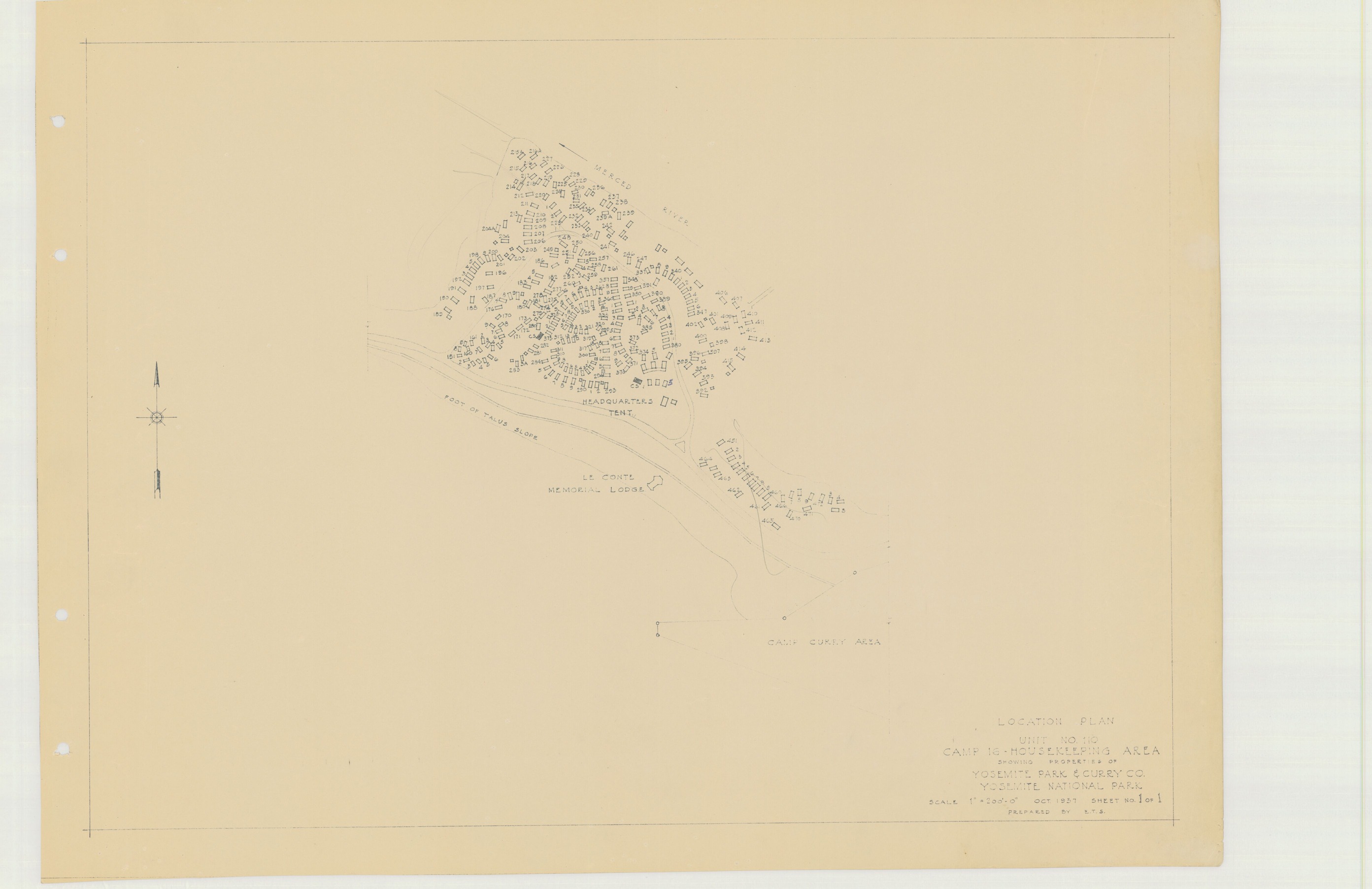 Location Plan Unit No. 110 Camp 16 - Housekeeping Area