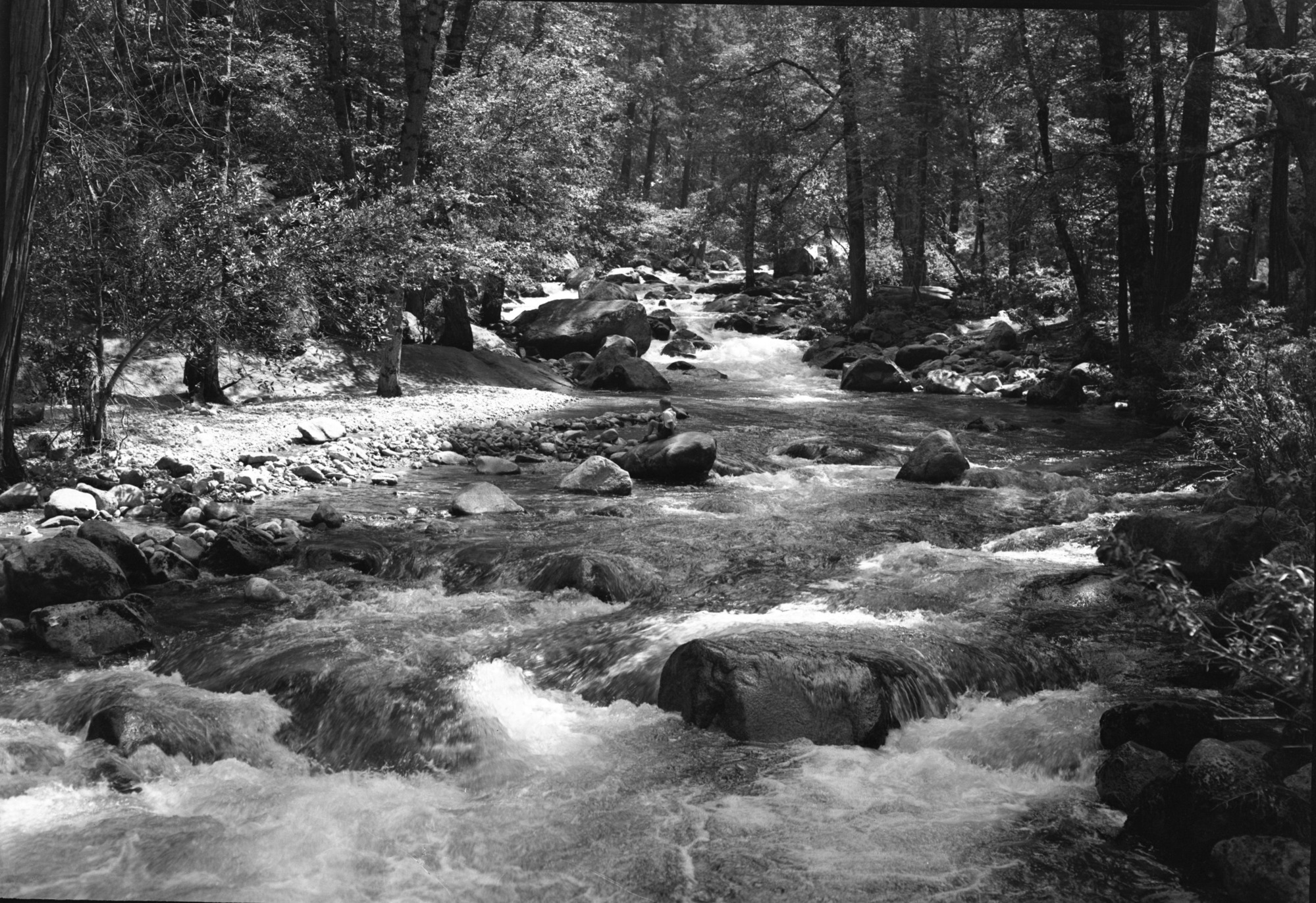 Rushing water at Happy Isles