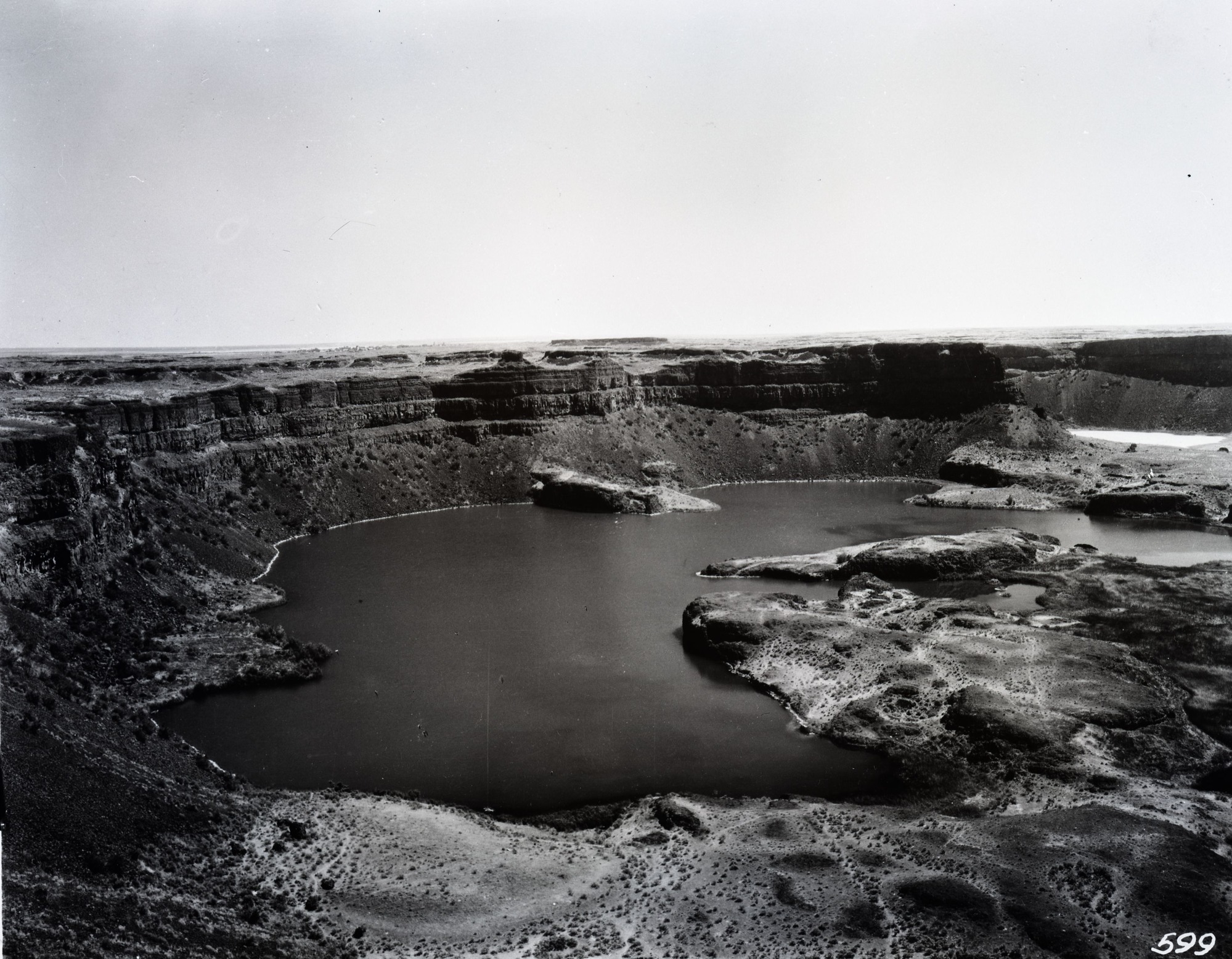 Dry falls of the Columbia River.