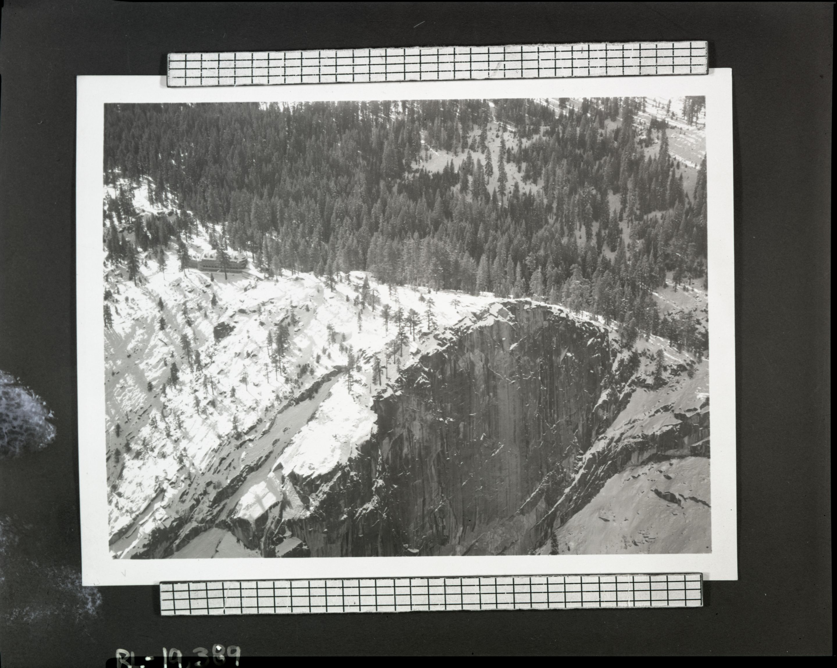 Glacier Point Hotel from the air. Copied from Gutleben brothers photo album (YOSE 14339).