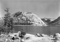 From west end of lake. Low line Tioga Pass road.