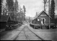 Auto rail cars at Mather.