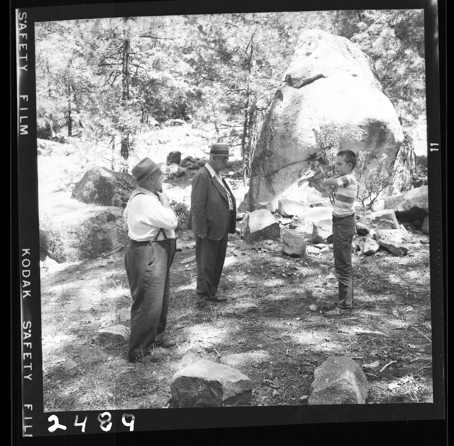 At site of old mail carriers near Pohono Bridge-Yosemite