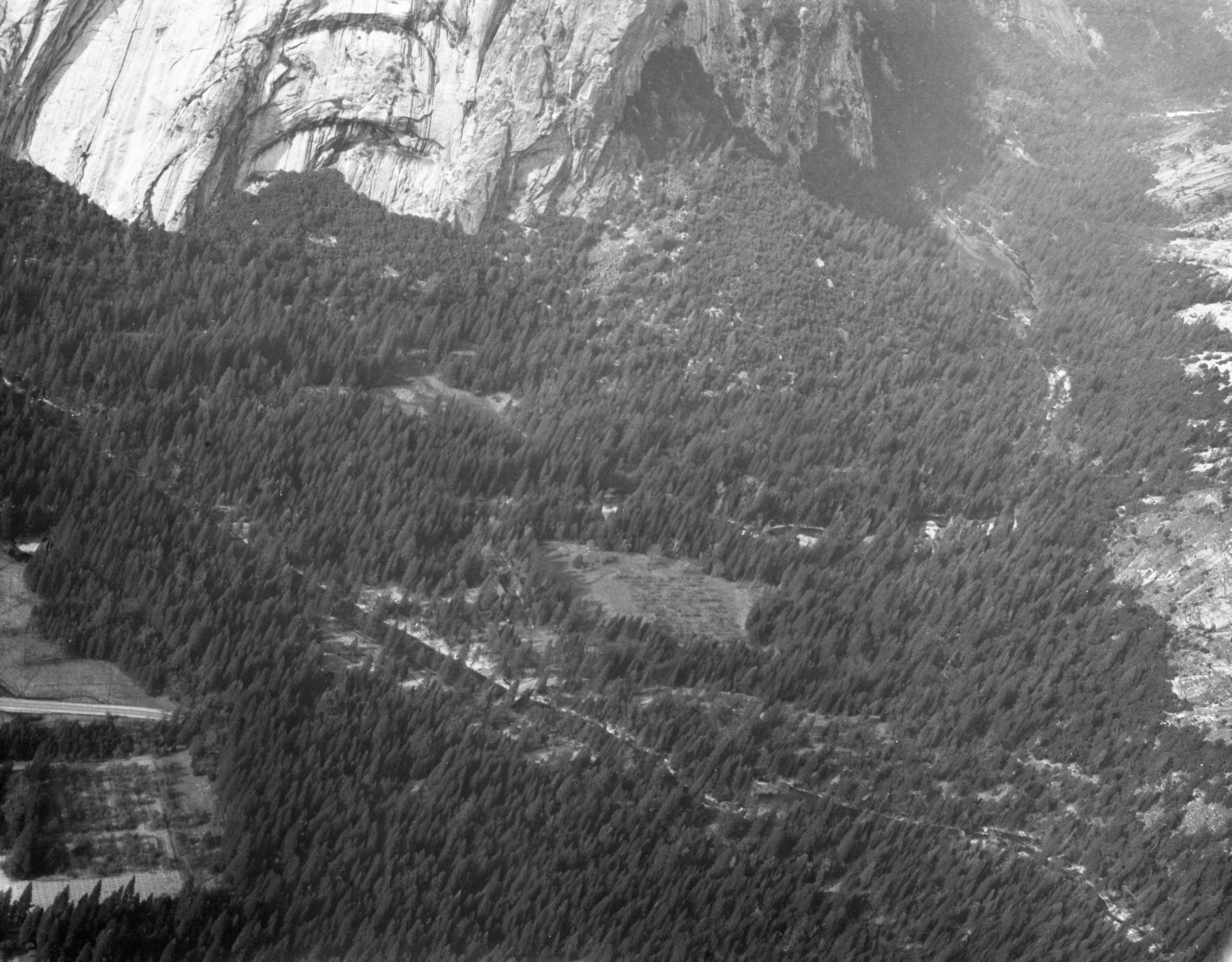 Floor of Yosemite Valley from Glacier Point