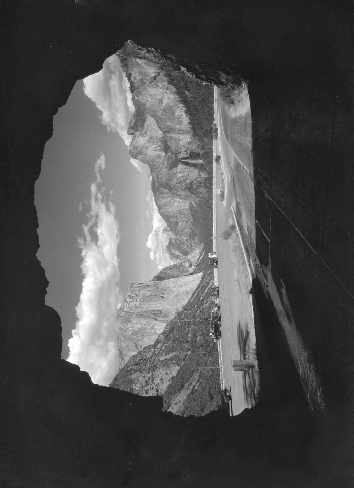 Yosemite Valley from Wawona Road Tunnel.