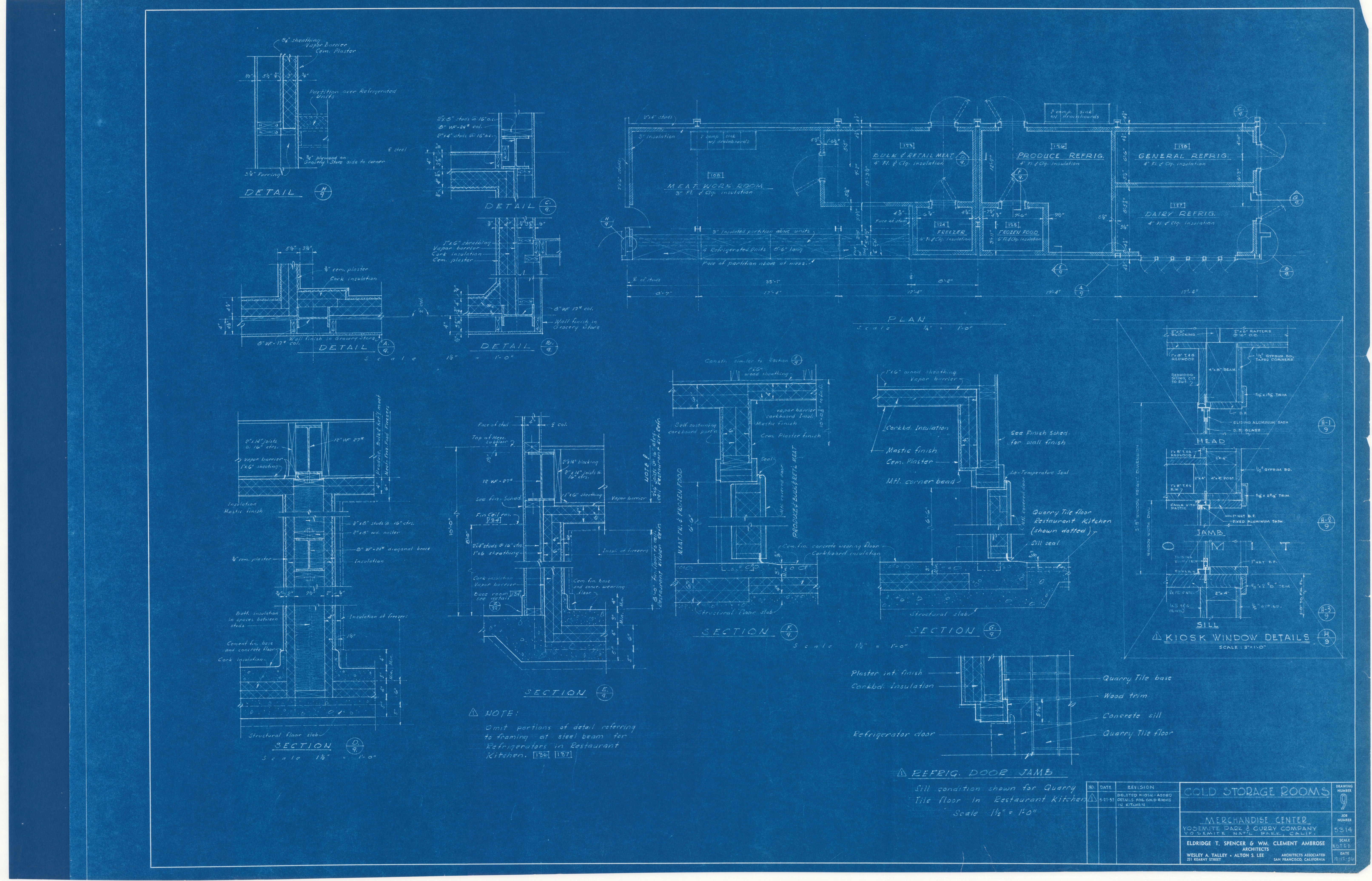 Cold Storage Rooms Merchandise Center Yosemite Park and Curry Co.
