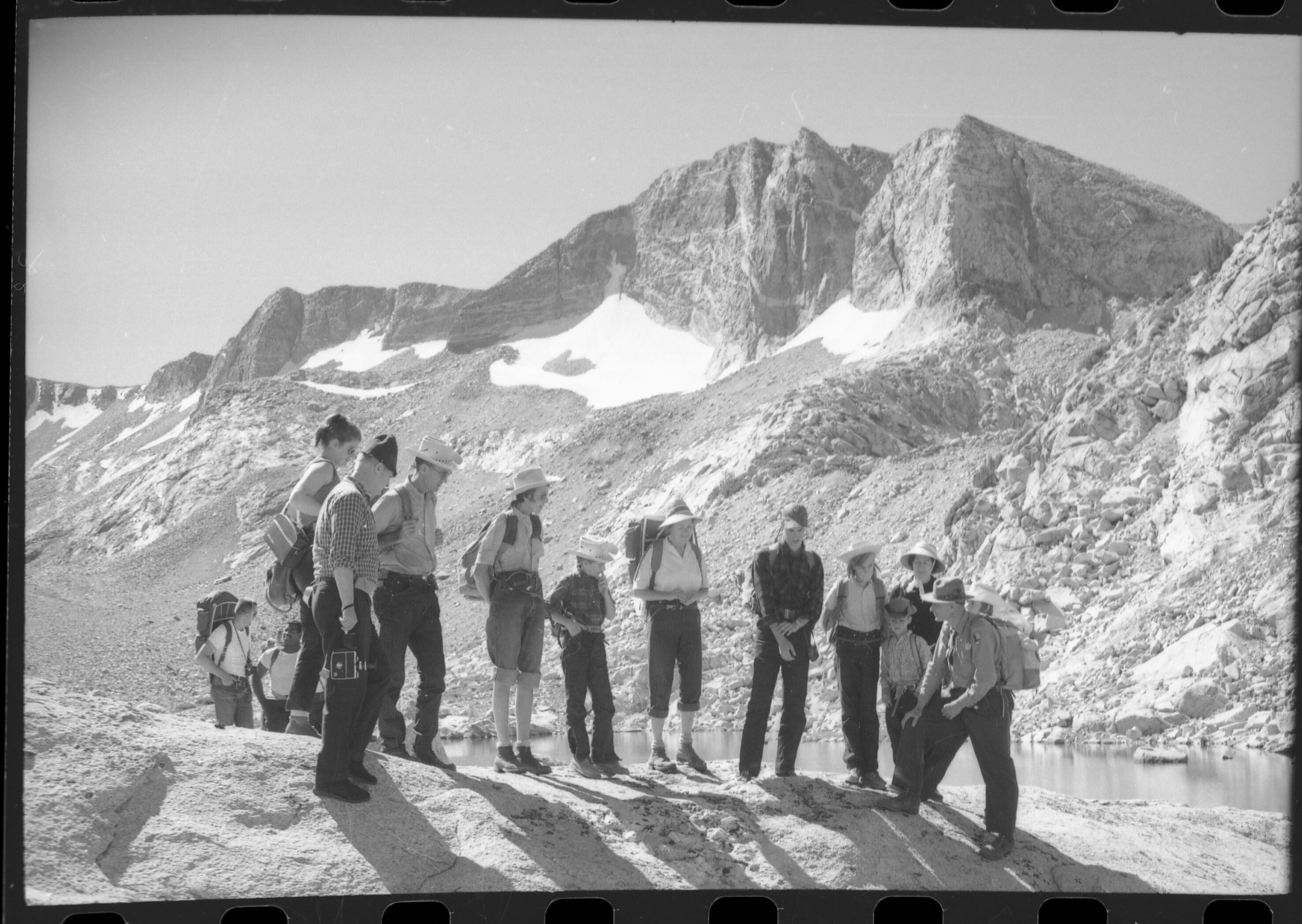 Ranger Naturalist Sharsmith & group on High Sierra Loop Trip