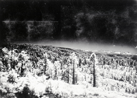 Infared scenic. Sopied from Art Holmes album (NPS employee). Copied September 1983 by Michael Dixon.