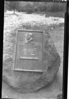 Plaque at supposed site of Muir's cabin