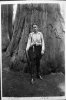 Herbert Earl Wilson in Sequoia Nat. Park. Copied by Michael Dixon, July 1981.