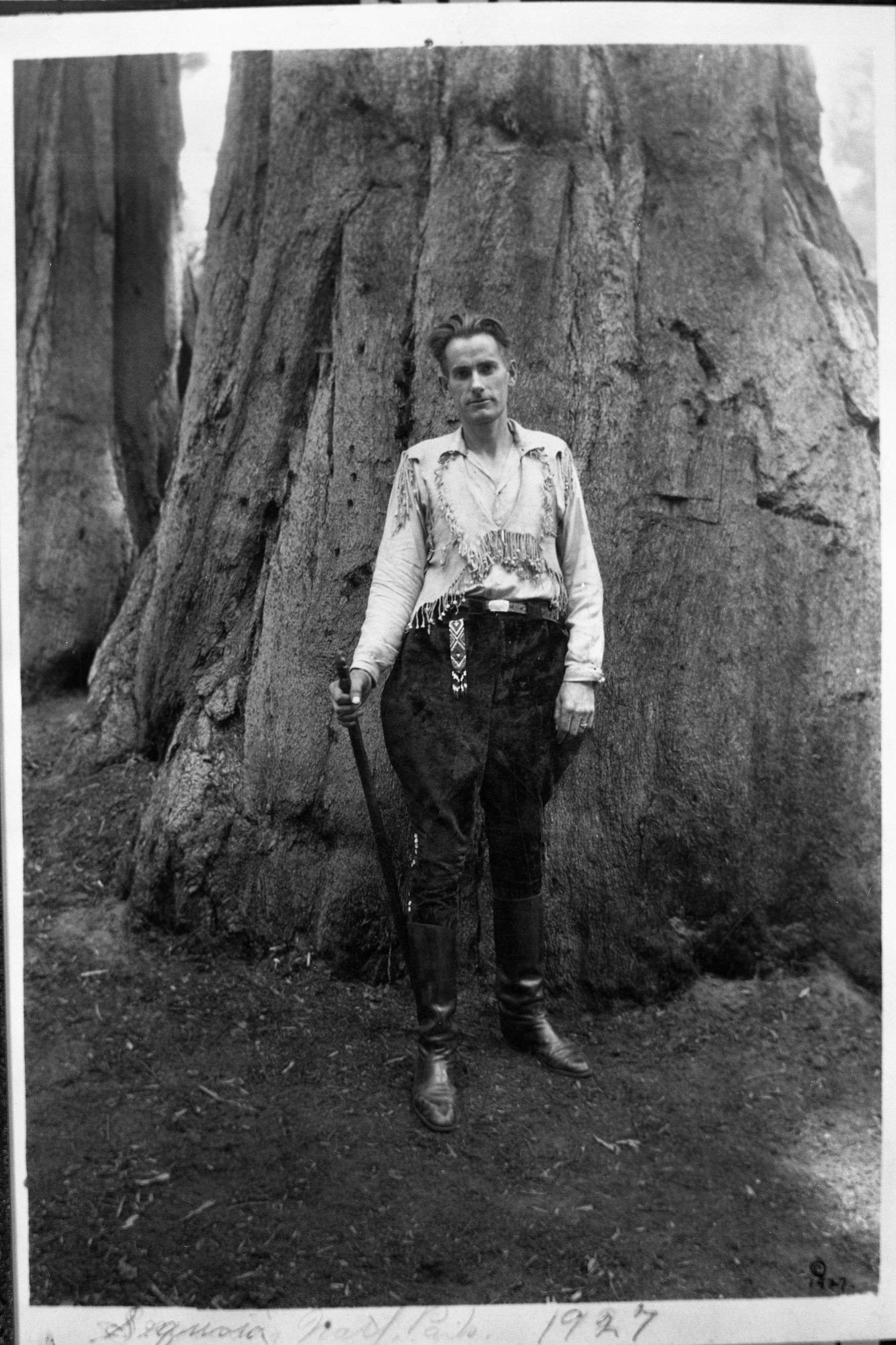 Herbert Earl Wilson in Sequoia Nat. Park. Copied by Michael Dixon, July 1981.