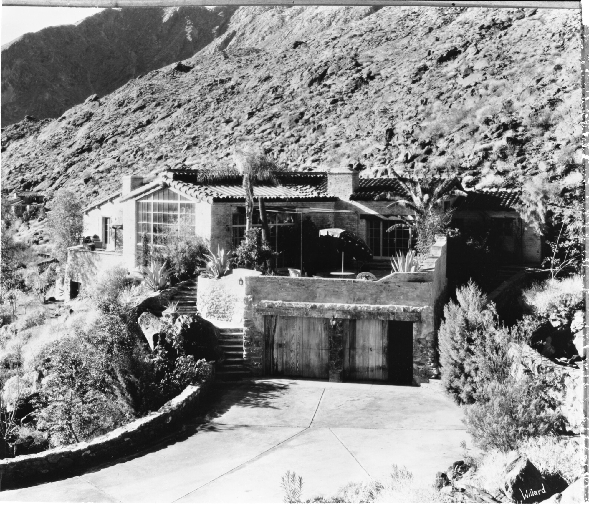 Copy of Willard photo of Palm Springs Residence. Job No. 101. For Supt. report.