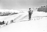 Givens viewing south end of Clark Range from Yosemite Slide.