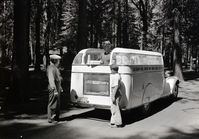 Y.P.C. Co delivery truck in campground