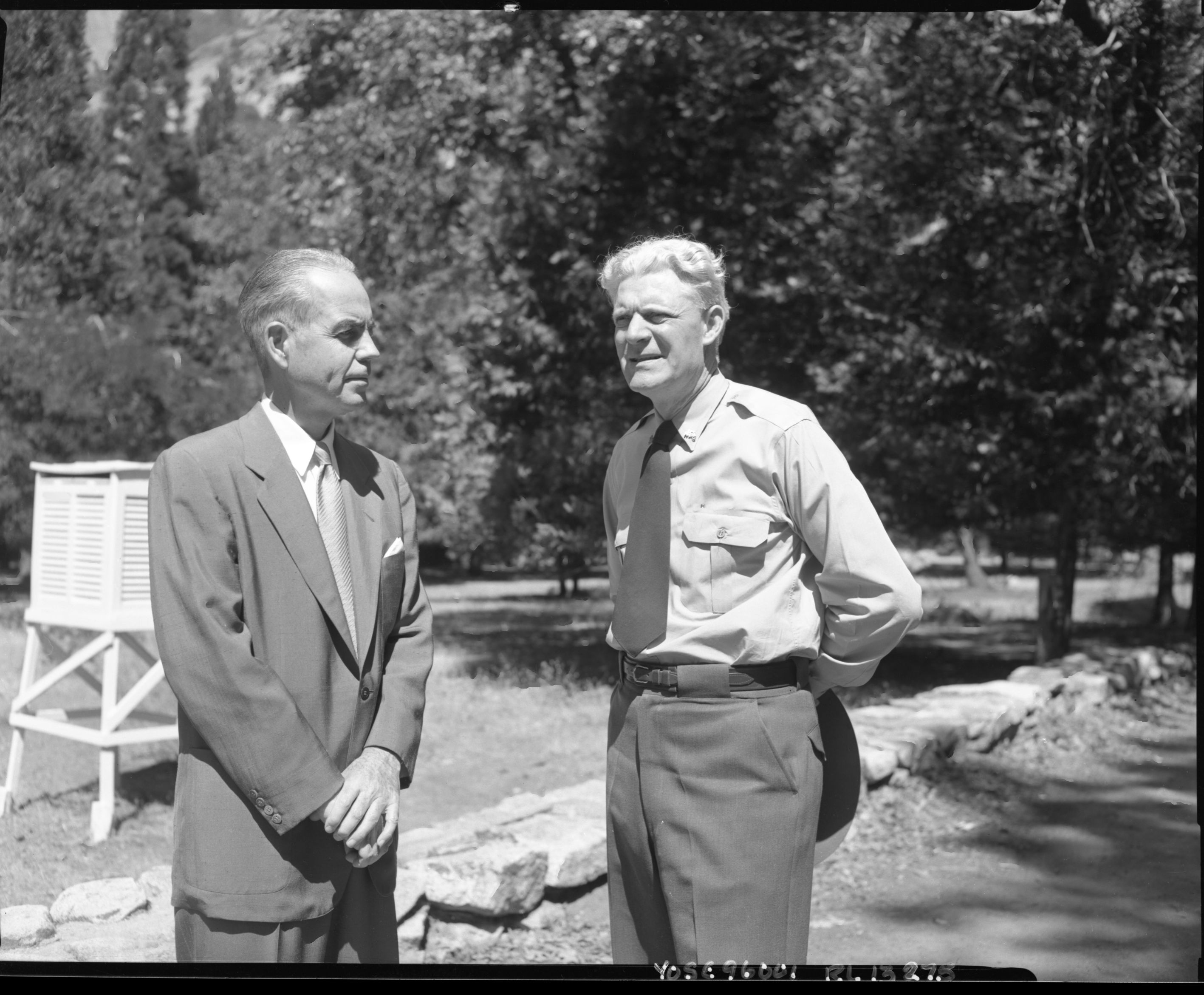 Assist. Sec. of the Interior, Orme Lewis and Supt. John C. Preston