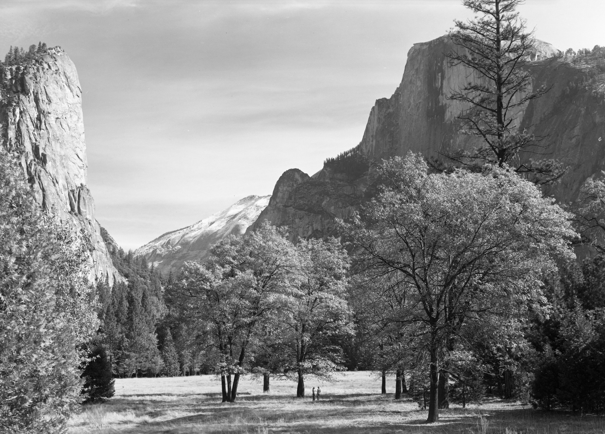 Half Dome and Washington Column in autumn.