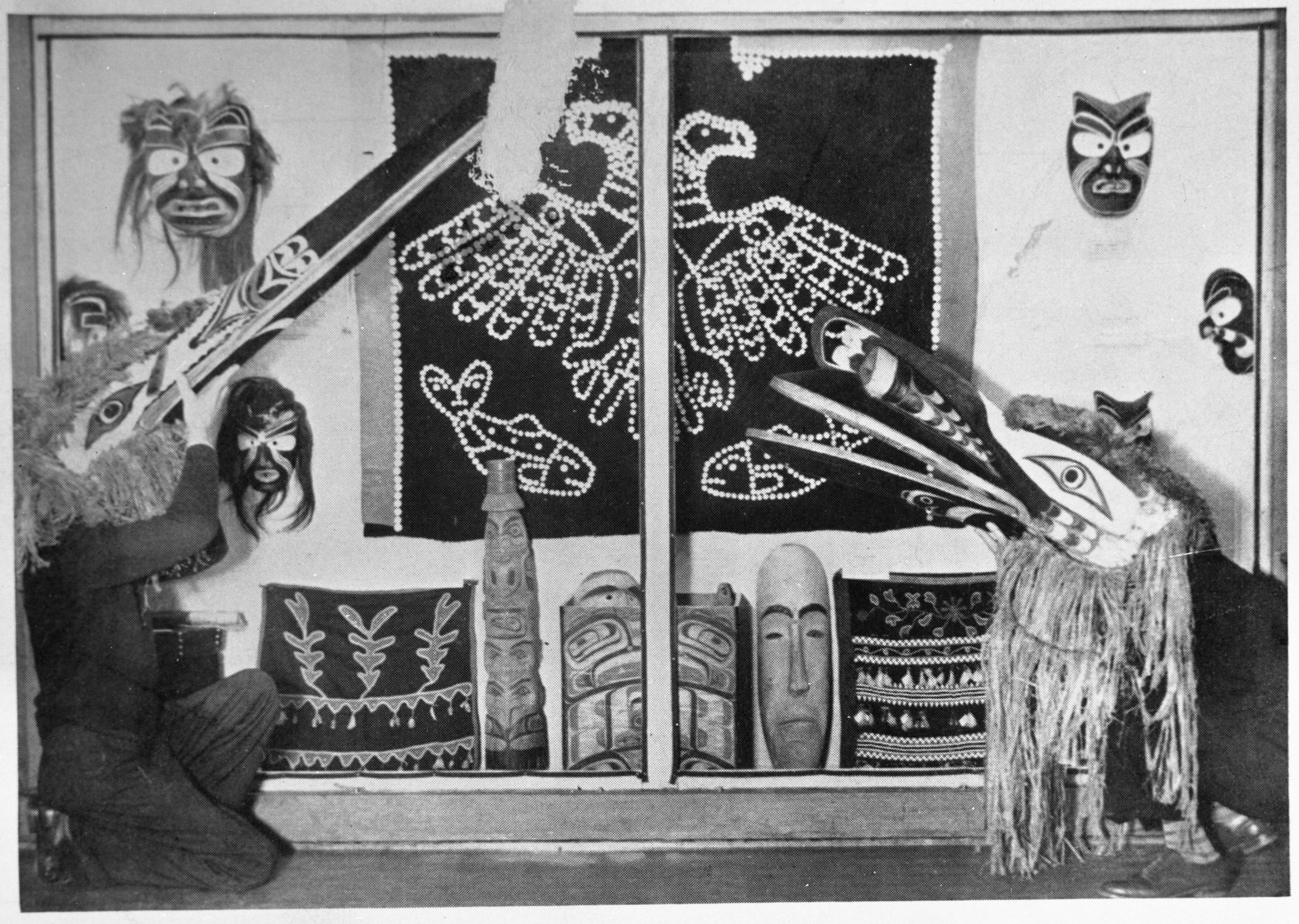 Northwest Coast Exhibit at the Santa Barbara Museum of Natural History.