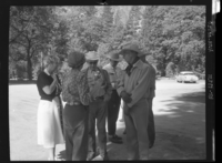 Sec. of the Interior Douglas McKay's visit to the park and his trip to the High Sierra Camps.