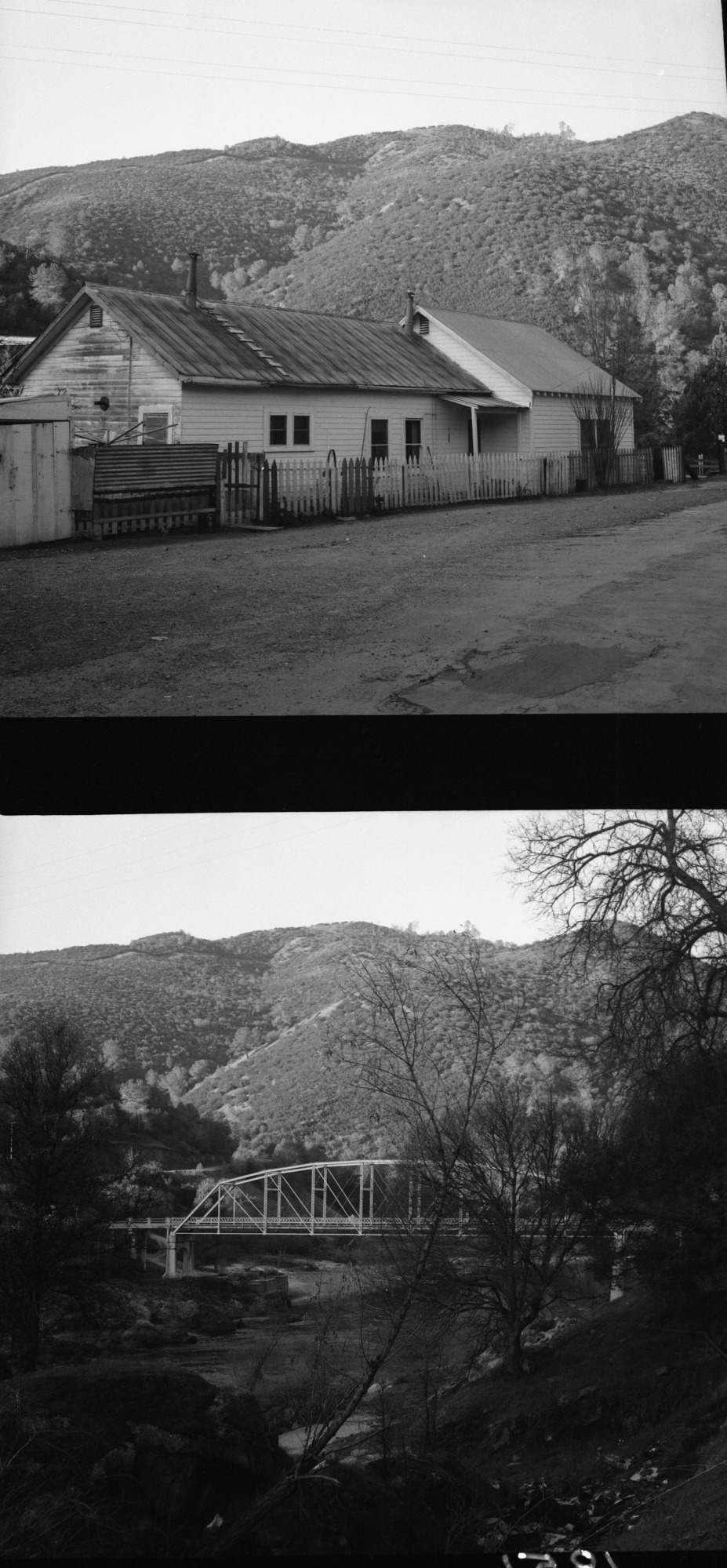 Old building road scene.