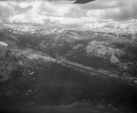 Aerial Photograph of Lyell Canyon