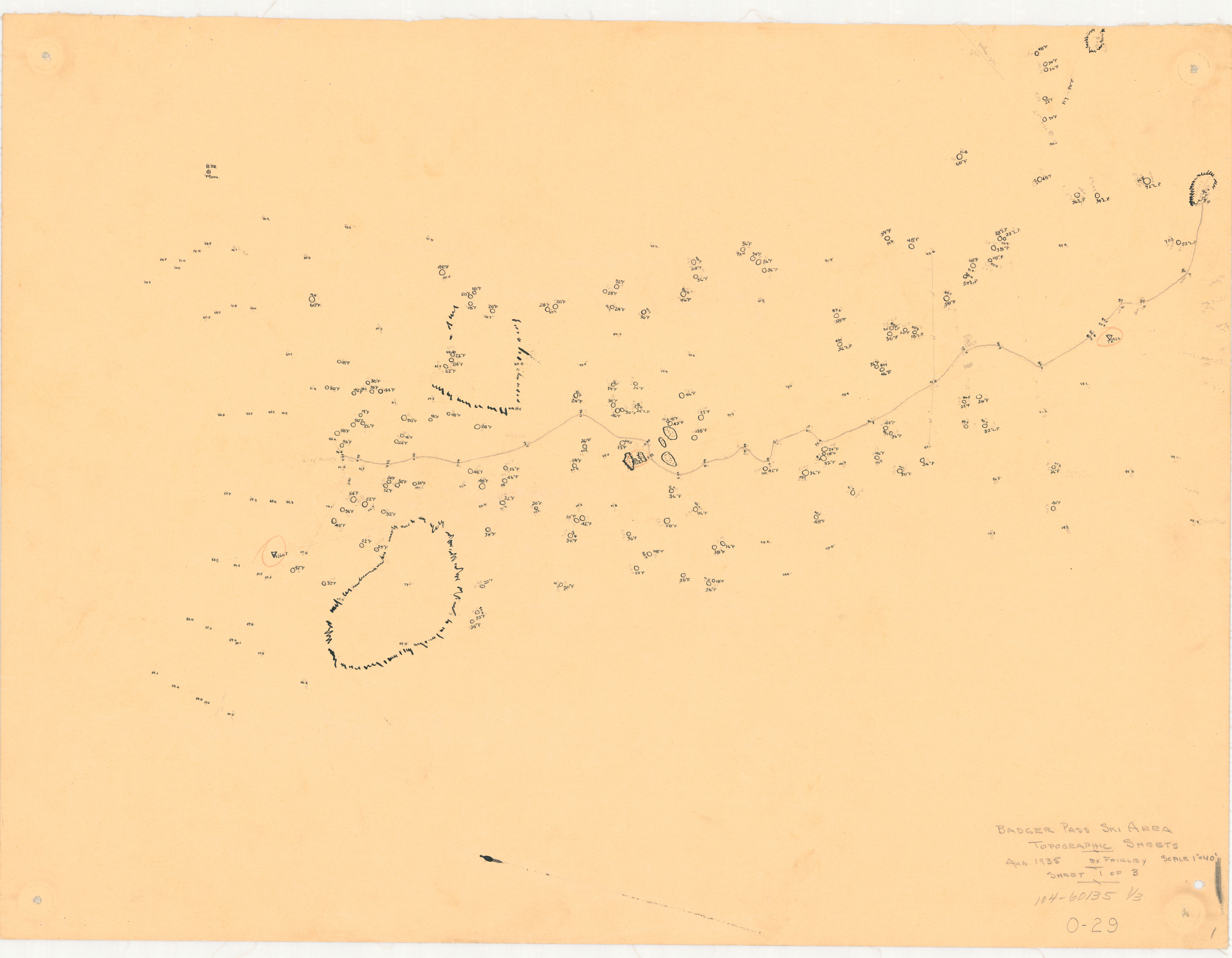 Badger Pass Ski Area: Topographic Sheets