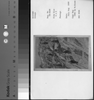 Copy Neg: 1985 by Michael Dixon; "The Trail". Individuals identified: Prof. Davidson, J.M. Hutchings, Laura Smith, Cozy Hutchings, Edmonds. Prof. Davidson was in charge of the Coast & Geodetic Survey party in the Mt. Conness regions.