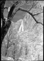 Yosemite Fall after first winter snowstorm.