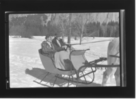 Miss Story in sleigh.