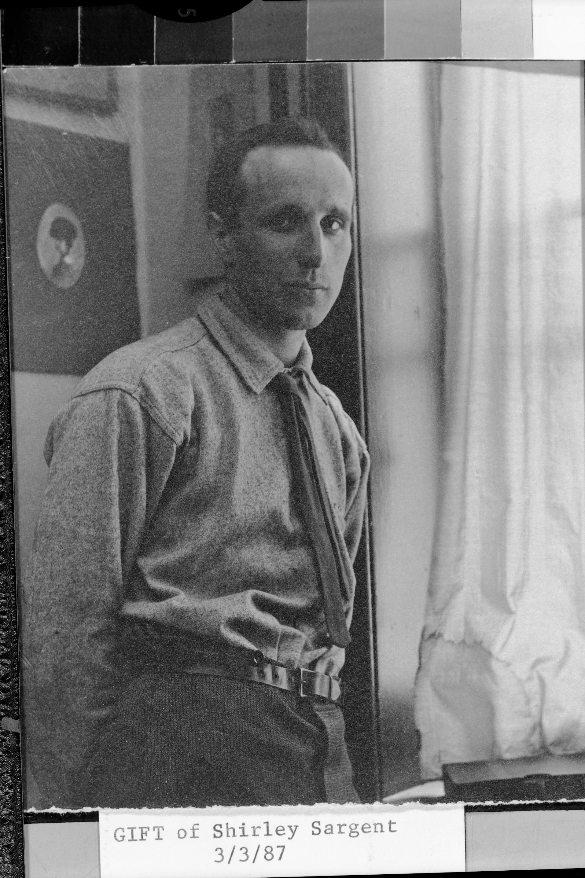 Neg. copied by Michael Dixon, March, 1987. Photo donated by Shrley Sargent.