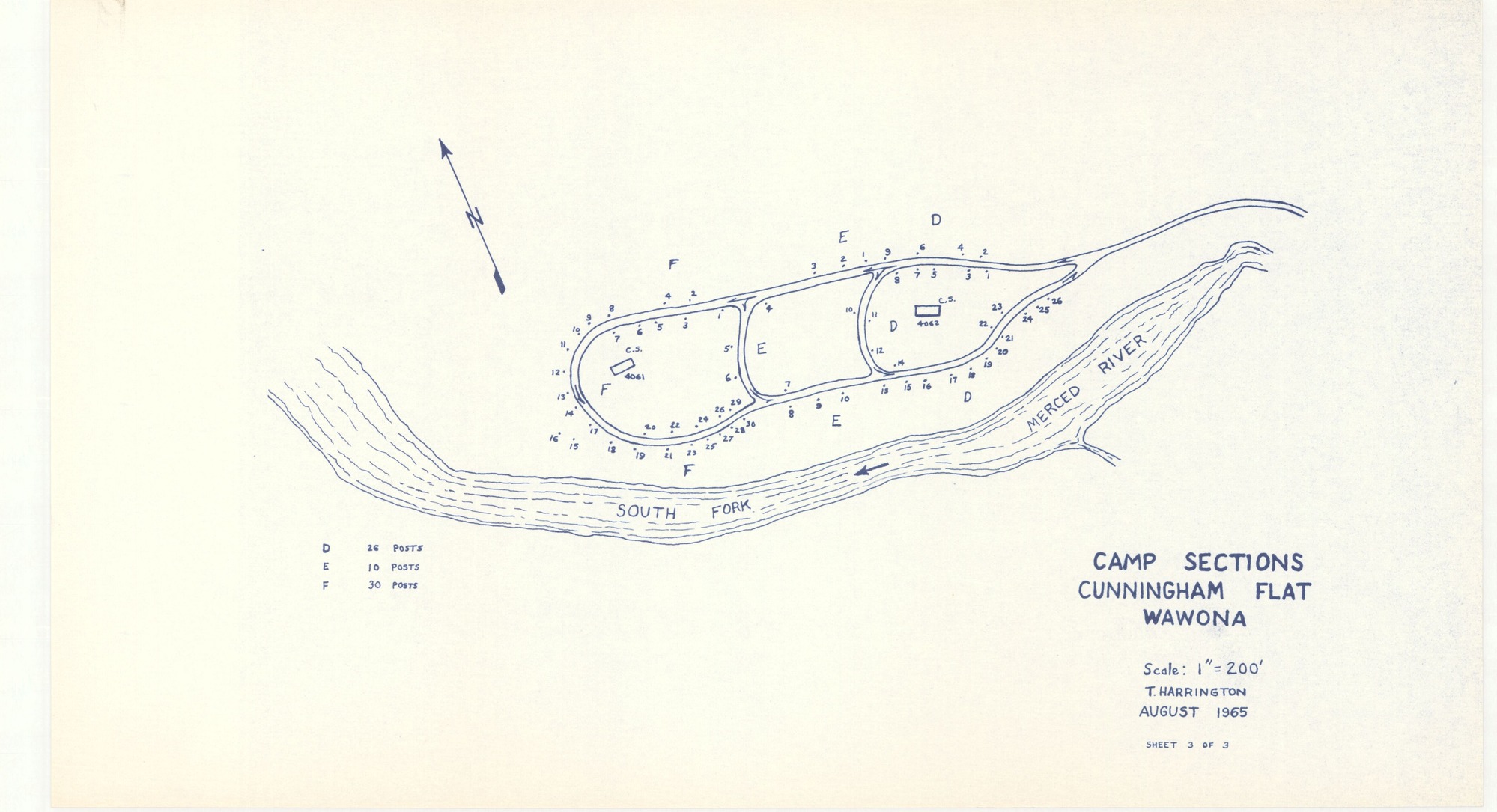 Camp Sections Cunningham Flat Wawona