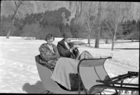 Miss Story in sleigh.