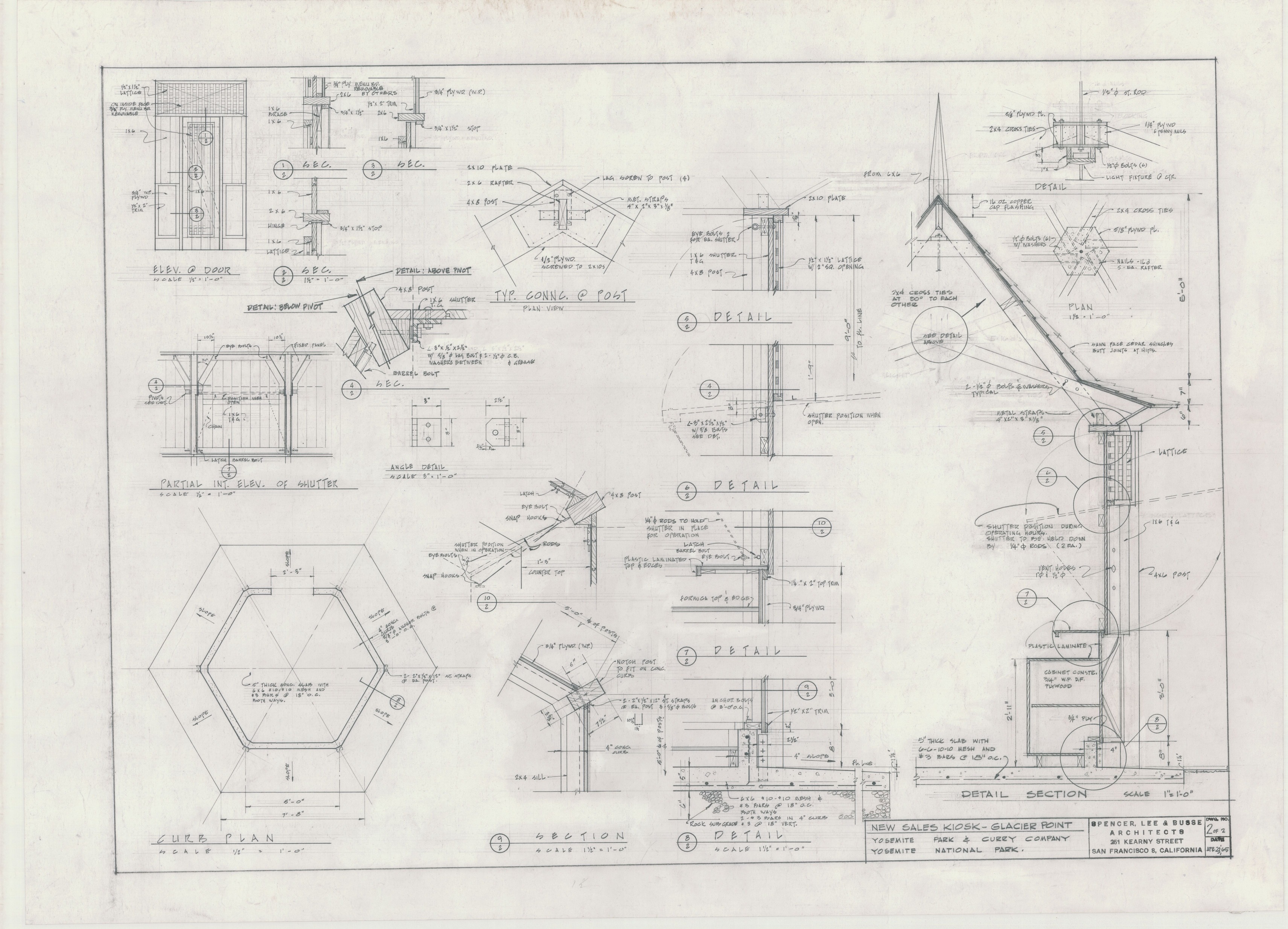 New Sales Kiosk- Glacier Point, Yosemite Park and Curry Company