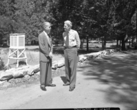 Assist. Sec. of the Interior, Orme Lewis and Supt. John C. Preston