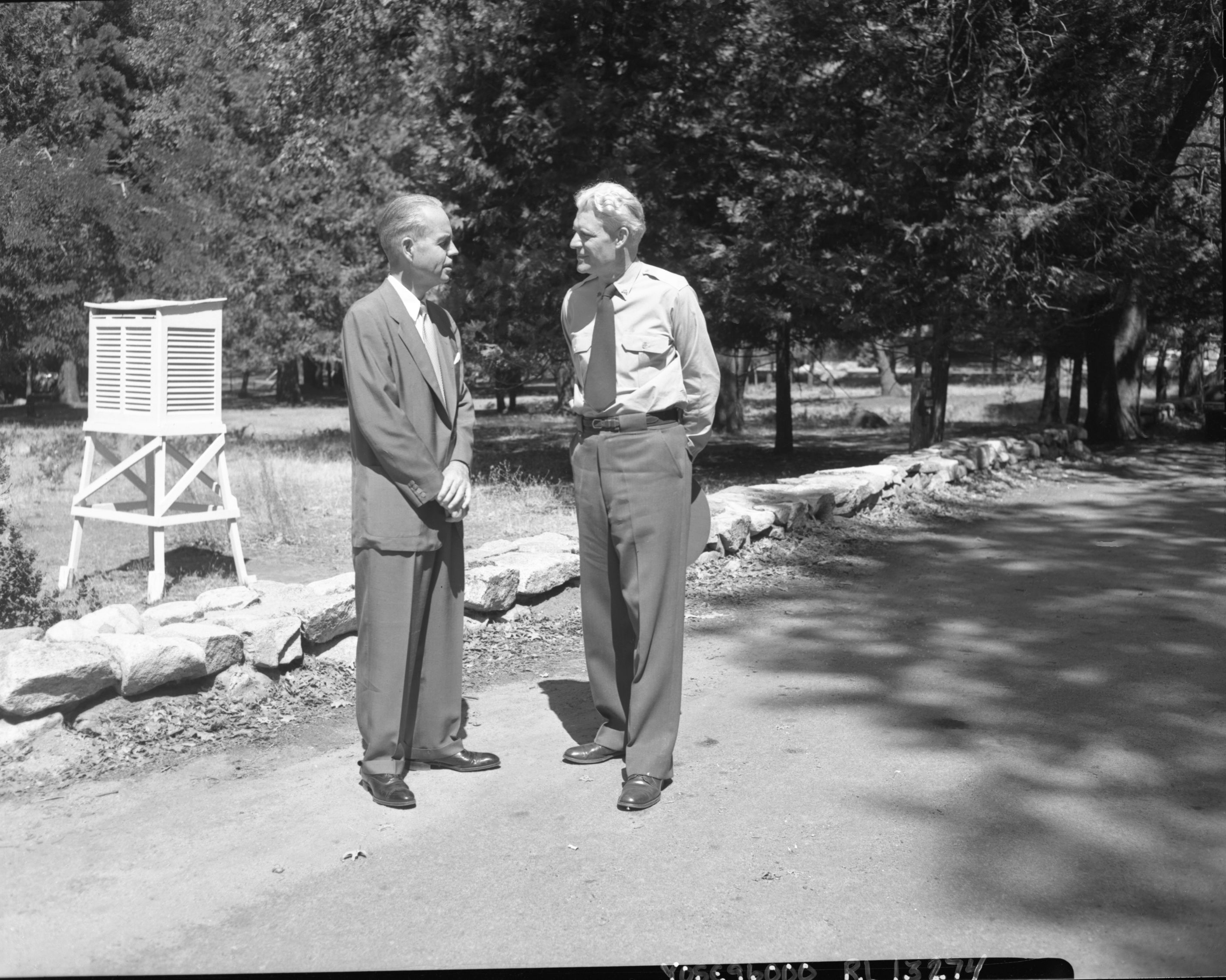 Assist. Sec. of the Interior, Orme Lewis and Supt. John C. Preston