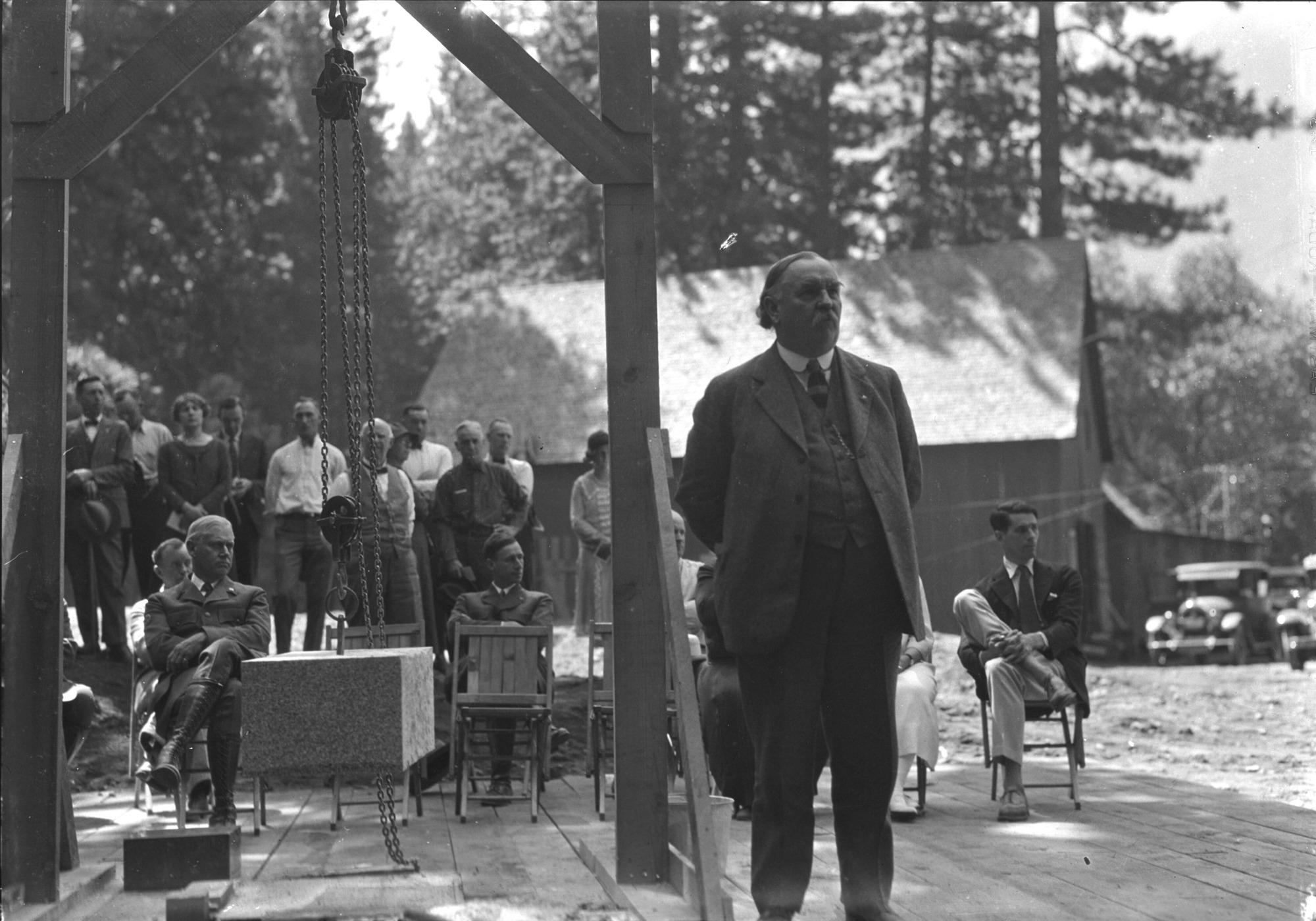 Gov. Richardson at Ahwahnee cornerstone laying.