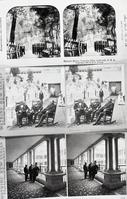 Copy negative of three sterographic views - one by American Steroscopic Co. and two by Watkins. Copied at California State Library by Ralph H. Anderson, December 1950. Yosemite Falls (other two of Palace Hotel, San Francisco, Calif.)