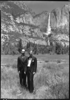 Wooten and Eccleston (auditors) with Yosemite Falls.