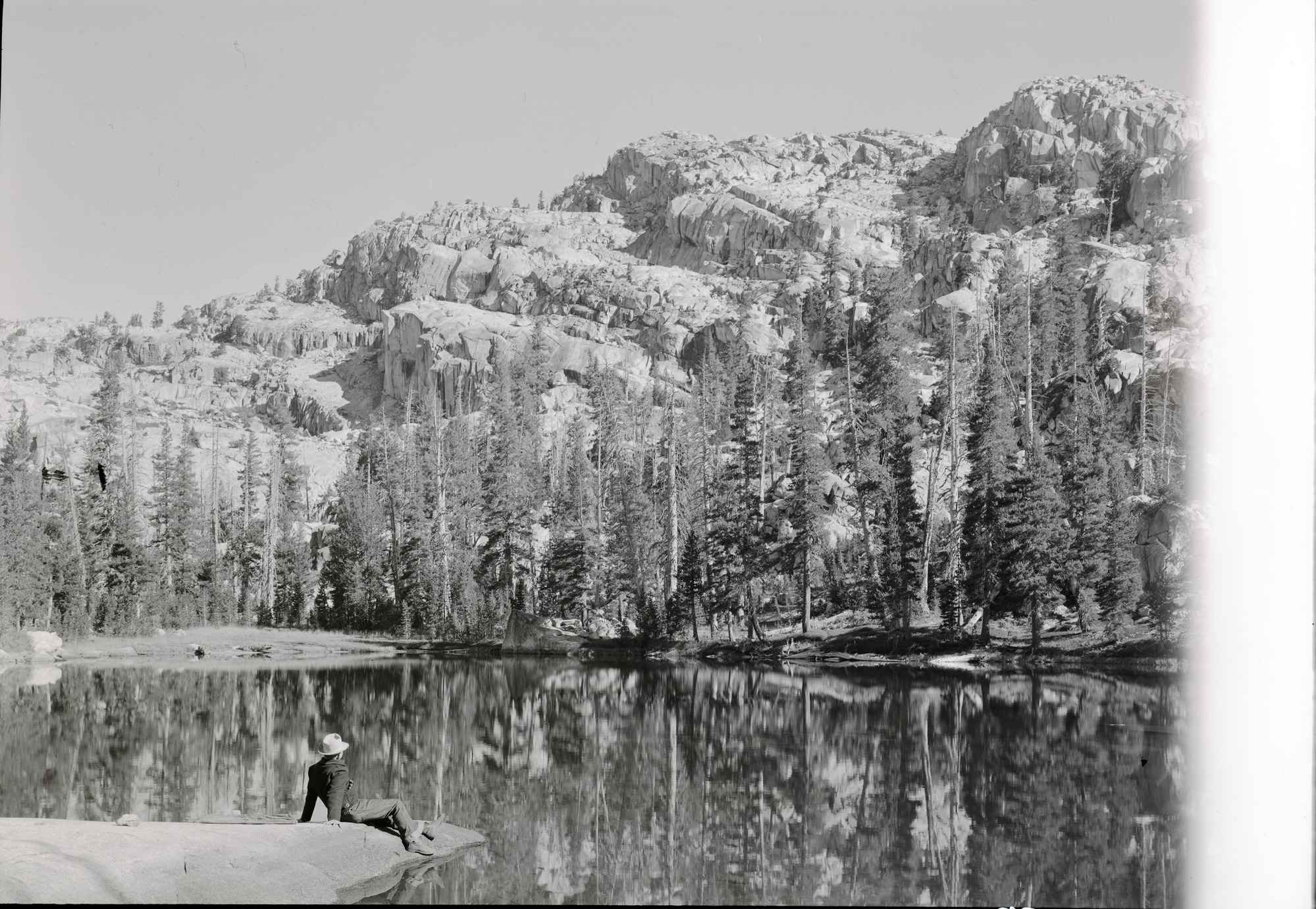 Stanley Joseph at unnamed lake above Wilmer.