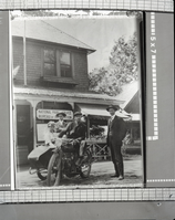 Supt. Lewis in the background. Horace Albright on the right. copied by Phillips