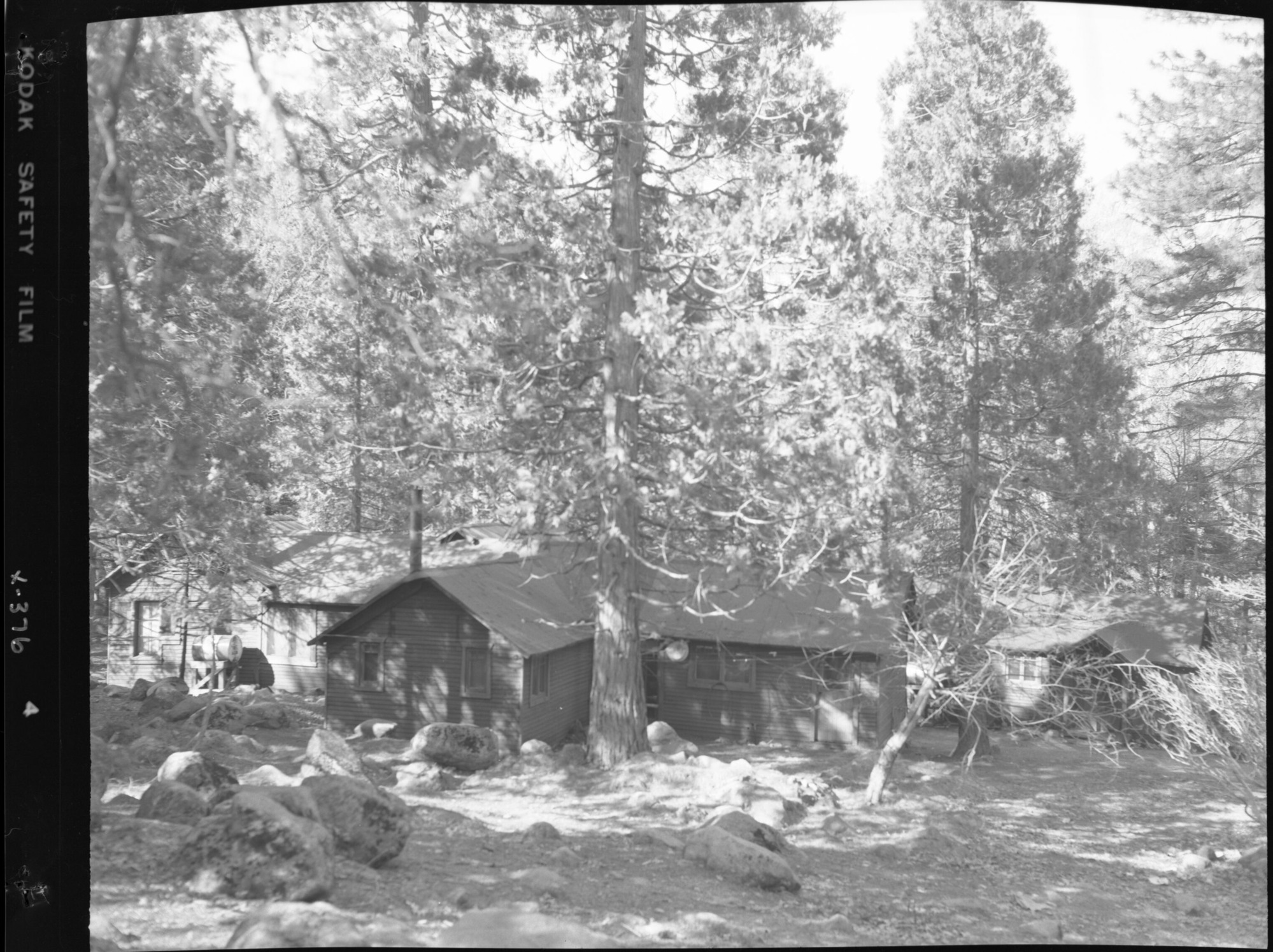 Views of structures and scenes to be eradicated under Mission 66 in Yosemite Valley. Purpose: Before and after comparisons.