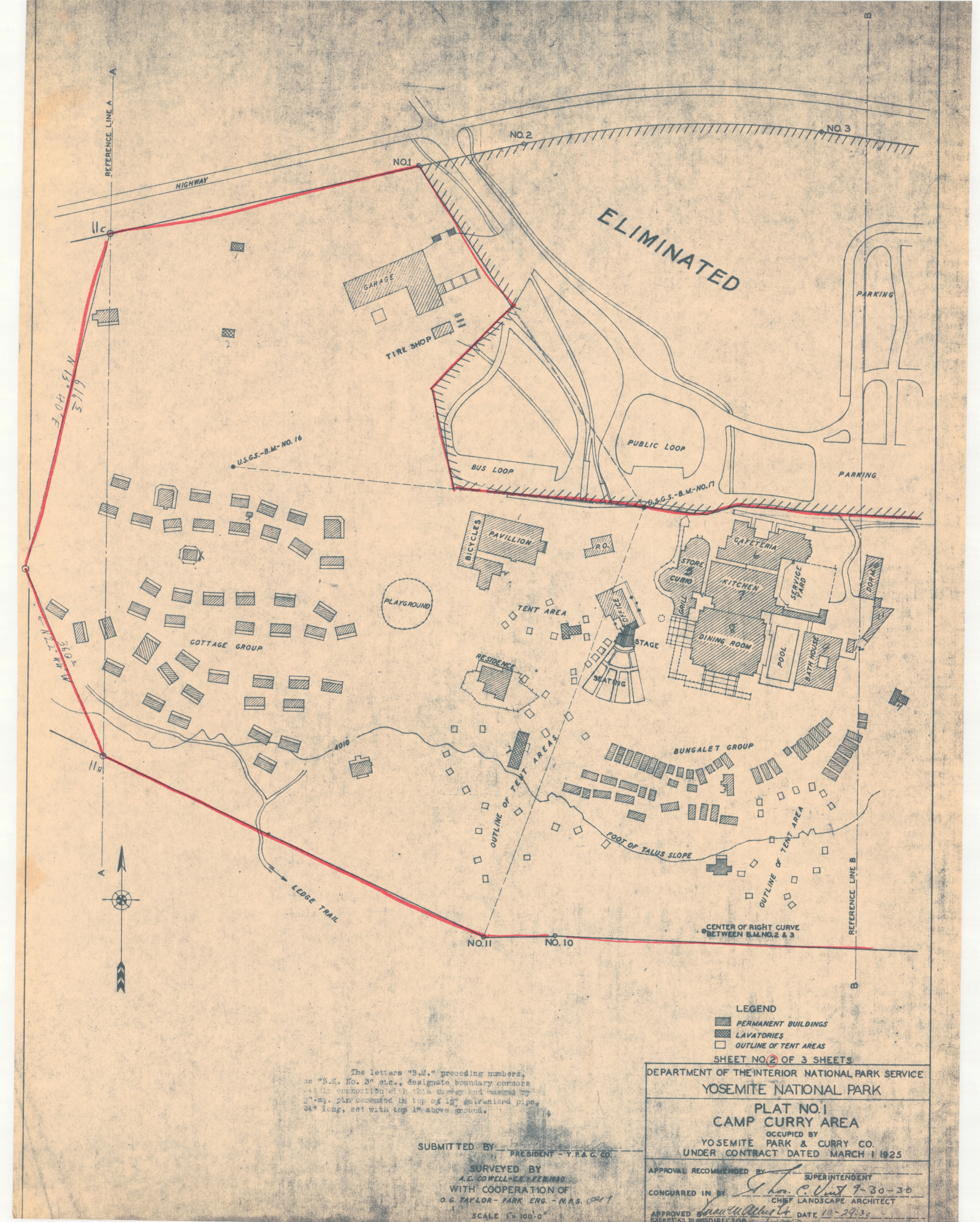 Plat No.1, Camp Curry Area