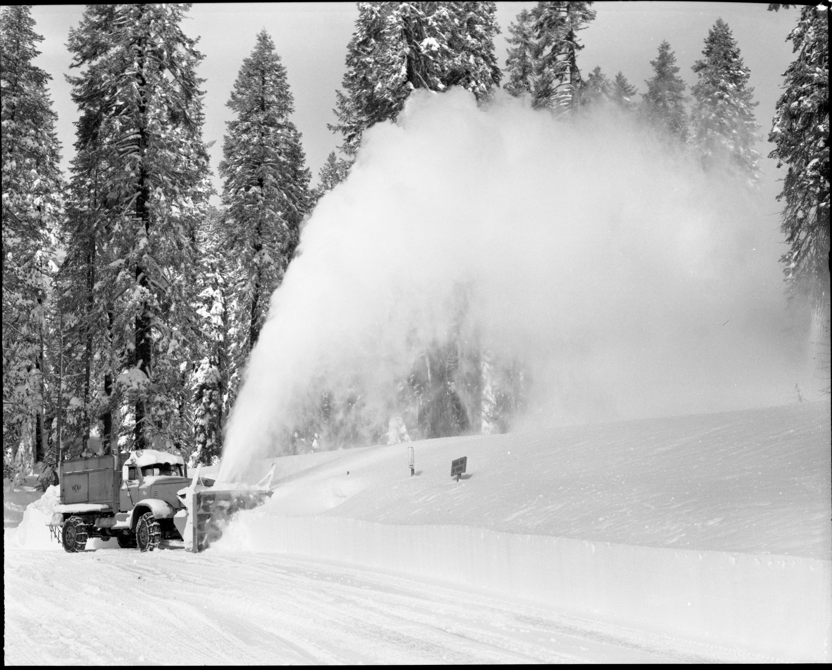 Snow scene - Yosemite Valley.